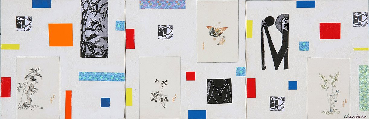 Max Jiménez, el maestro chino y yo #5 (tríptico) por Chacón, Luis. Grupo Bocaracá