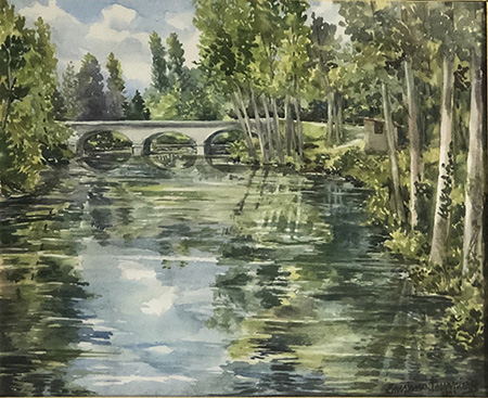 Le Pont sur la Claise por Fournier, Cristina