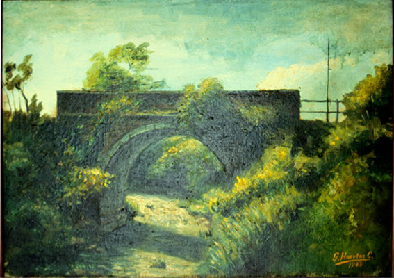 Puente sobre Río Torres por Huertas Castro, Gilberto. Escuela Nacional de Bellas Artes
