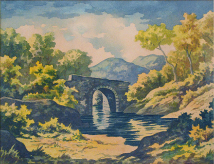 Puente de piedra Nº 3 por Pacheco, Fausto
