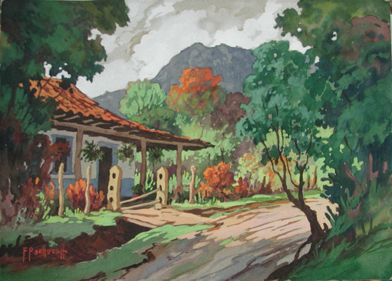 Casa con tranquera por Pacheco, Fausto