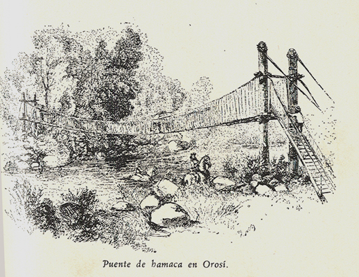 Puente de hamaca en Orosí por Paéz, Ramón (extranjero). Documental