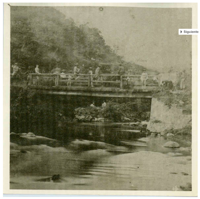 Puente sobre el río Agua Caliente en Orosi por Siemon, Otto