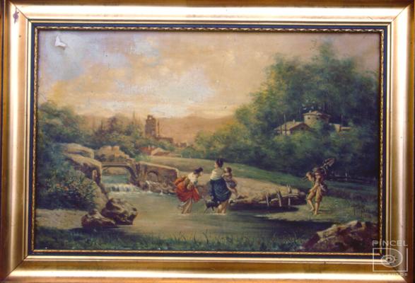 Cruzando el río por Serra, Paolo