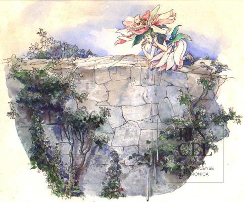 Florinda llorando en puente por Fournier, Cristina