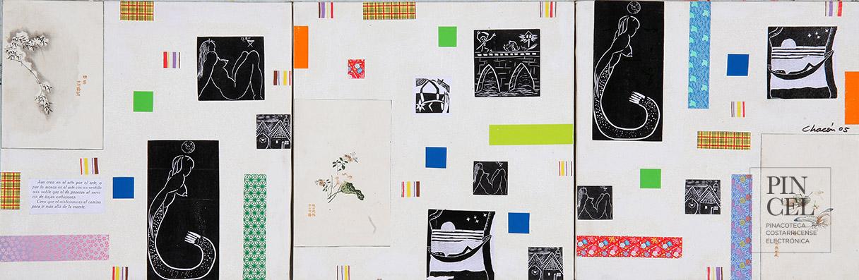 Max Jiménez, el maestro chino y yo #1 (tríptico) por Chacón, Luis. Grupo Bocaracá