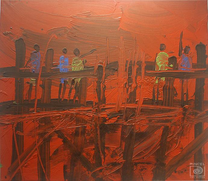 Sobre el puente por Zumbado Retana, Manuel