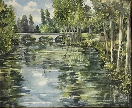 Le Pont sur la Claise por Fournier, Cristina